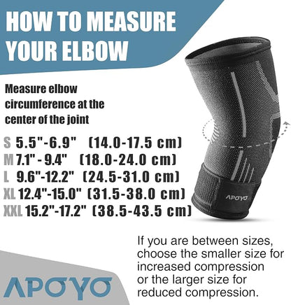 APOYO Elbow Brace for Tendonitis and Tennis Elbow, Compression Sleeve for - Image 4
