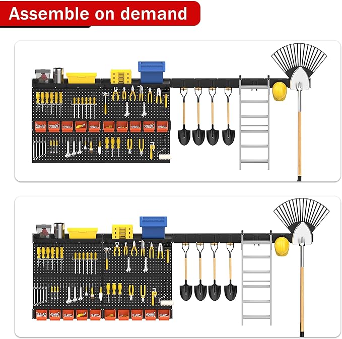 Ultrawall Black Pegboard Wall Organizer, 48X 36 inch - Image 3