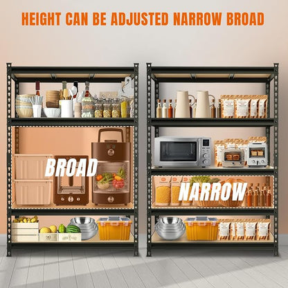 BIG RED Storage Shelving Unit, 5-Tier Adjustable, Heavy Duty Metal Garage - Image 7