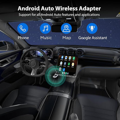 Android Auto Wireless Adapter, Convert Factory Wired to Wireless, Easy Plug and - Image 5
