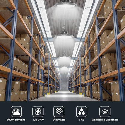 High Bay Lights LED UFO Light 240W LED Shop Lights 6000K IP65 Commercial Bay - Image 3