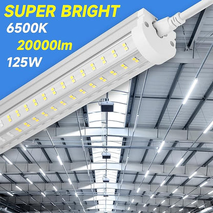 8FT U Shape 125W Integrated Tube Bright LED Light, 6500K Clear White, 20000LM - Image 2