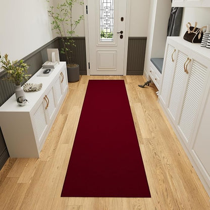 Ottomanson Hallway Runner Rug 2'7" x 12' Non Slip Solid Area Rugs Easy to Clean - Image 10