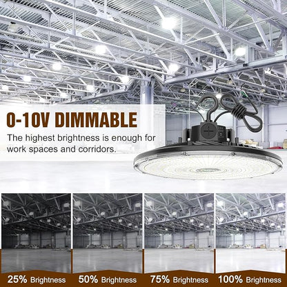 3 Pack 480V LED High Bay Light UL DLC Listed UFO Light 300W 240W 200W Adjustable - Image 5
