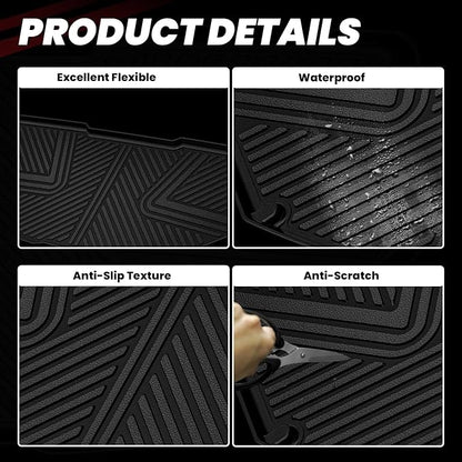 LASFIT Front Trunk Mats for Rivian R1T & Rivian R1S 2024 2023 2022, All Weather - Image 3