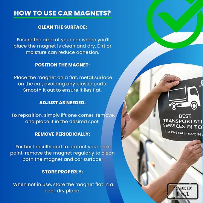 2 Pack Extra Large Custom Car Magnets - Image 7