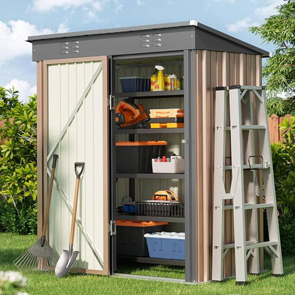 Bealife Outdoor Storage Shed Clearance, Metal Outdoor Storage Cabinet, by Bealife