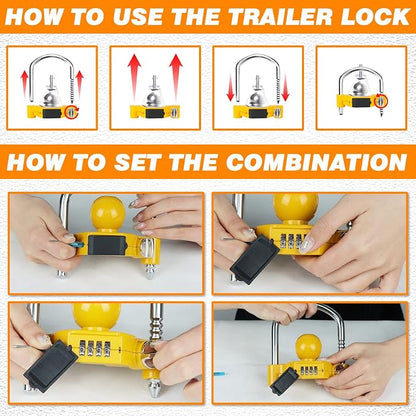 Funmit Trailer Lock Universal Hitch Lock - Image 6