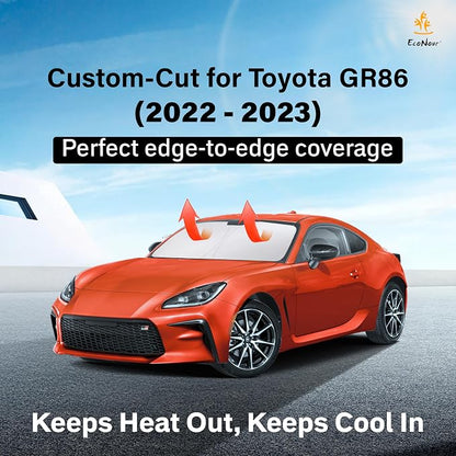for Toyota GR86 2022 2023 Windshield Sunshade- EcoNour 240T Polyester Material - Image 2