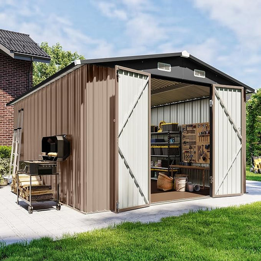 10x12 FT Outdoor Storage Shed by Breezestival