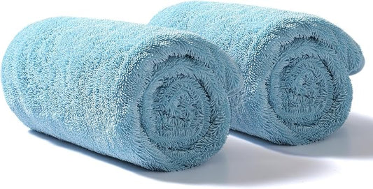 JOYMOOP Microfiber Towels for Cars, 2 Pack 35.4" x 23.6" Car Drying Towel by JOYMOOP