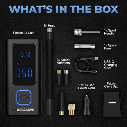 POCKET AIR PRO Tire Inflator Portable Air Compressor by Bullseye Pro - Image 5