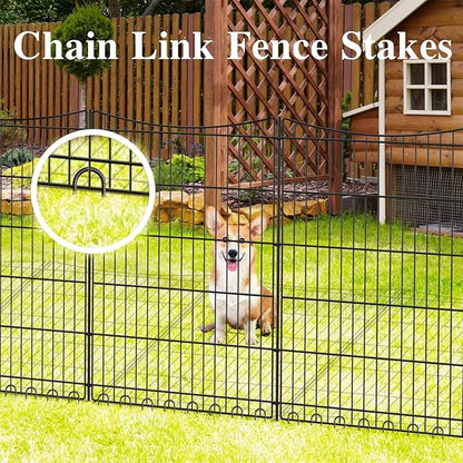 Rebar Stakes 12 Inch 20 Pack J Hook Ground Stakes Heavy Duty Chain Link Fence - Image 5