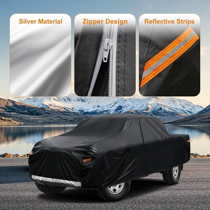 Kayme Truck Cover Custom Fit Toyota Tacoma Regular Cab Short Bed. Full Exterior - Image 3