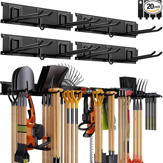 Garage Organizer Wall Mount, 64 Inch Garage Storage Organization, Adjustable by Waturis