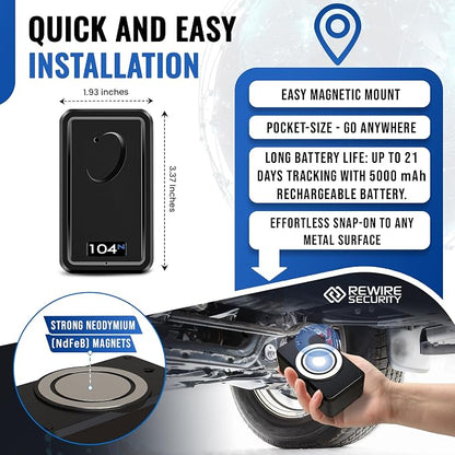 REWIRE SECURITY 104N 4G Magnetic GPS Tracker - Image 3