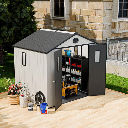 COOS BAY Resin Outdoor Storage Shed by COOSBAY