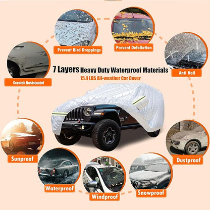 7 Layers Waterproof Heavy Duty Car Covers - Image 2