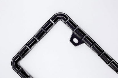 Creathome 3D Brilliance Black License Plate Frames, Pure Zinc Alloy Metal - Image 6