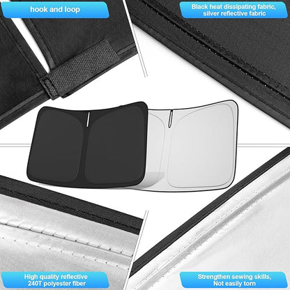 Windshield Sun Shade for 2018-2023 Toyota CHR Custom Fit Foldable Front Window - Image 6