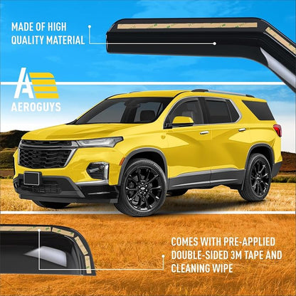 Extra Durable Window Deflectors in-Channel Window Visors Rain Guards Fit - Image 6