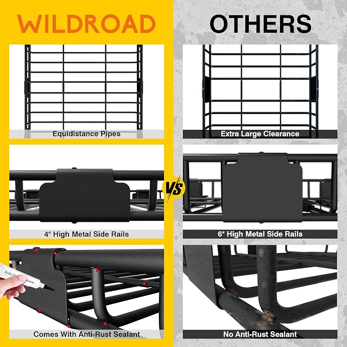 WILDROAD Car Roof Cargo Carrier Combo - Image 5