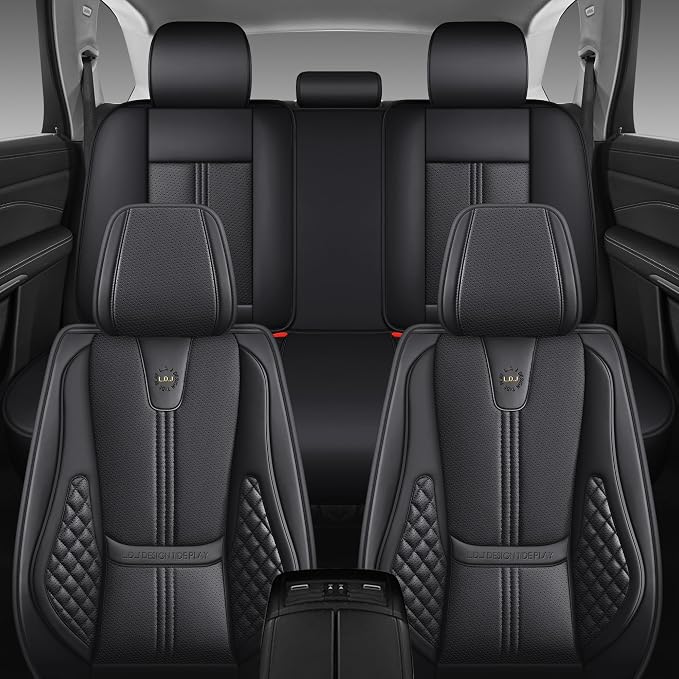 Car Seat Covers Full Set, Easy Install Luxury Leather Automotive Seat Covers - Image 8