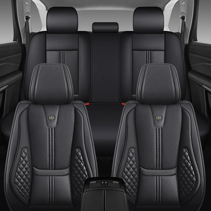 Car Seat Covers Full Set, Easy Install Luxury Leather Automotive Seat Covers - Image 8