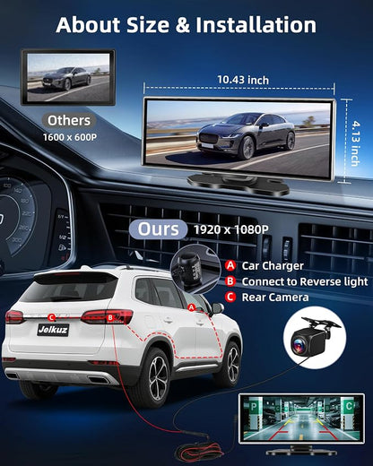 2025 Exclusive 11.26'' Portable Wireless Apple CarPlay Screen - Image 8