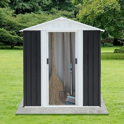 5x3 FT Outdoor Storage Shed, Metal Garden Shed - Image 2