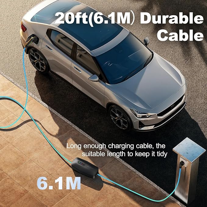 Level 2 EV Charger, 32A/7KW Electric Vehicle Portable Charger - Image 4