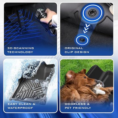 Floor Mats for 2019-2024 2025 Chevy Silverado 1500/GMC Sierra 1500 & 2020-2025 - Image 4