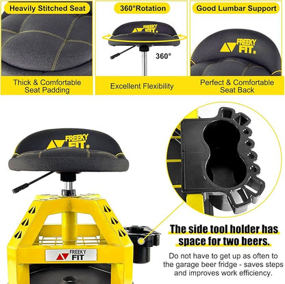 Rolling Shop Stool for Garage - Image 6