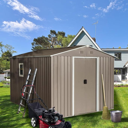 8x10 FT Outdoor Storage Shed, Metal Garden Shed by BNSPLY