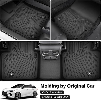 Powerty Floor Mats for 2023 2024 2025 Lexus RX RX350 RX350h RX500h Accessories - Image 2