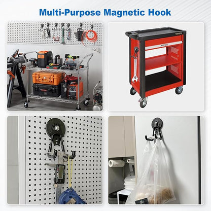 2-Pack Large Heavy-Duty Magnetic Garage Hooks - Image 4