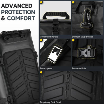 Motorcycle Tail Bag, 30L Waterproof Saddle Bag, 2 Size and 3 Color Options - Image 5