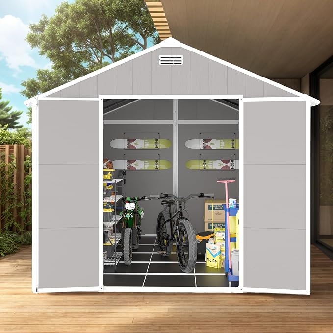Resin Storage Shed 10x8 ft, Large Outdoor Sheds - Image 6