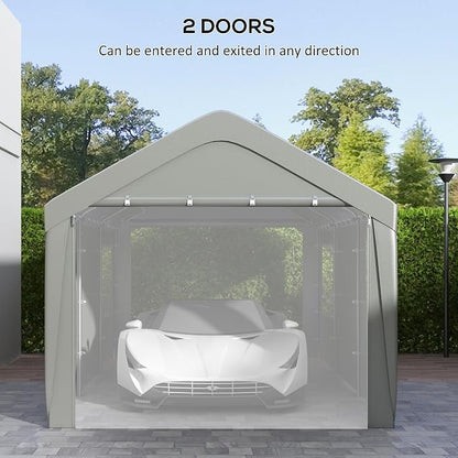 Outsunny Carport 10' x 20' Portable Garage, Heavy Duty Car Port Canopy - Image 5