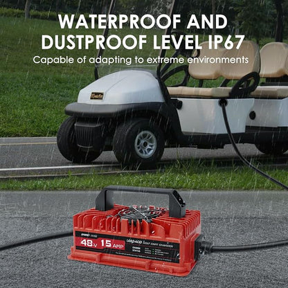 15 AMP Golf Cart Charger for 48 Volt EZGO RXV & TXT - Image 6