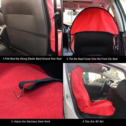 Car Seat Cover Protector Front Seats, - Image 4