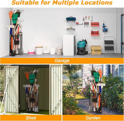 Garden Tool Organizer for Corner, Holds 35 Long-Handled - Image 3