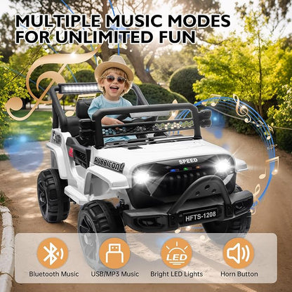 12V Ride on Electric Truck Car for Kids, 12V Kids Electric Vehicles w/Remote - Image 7