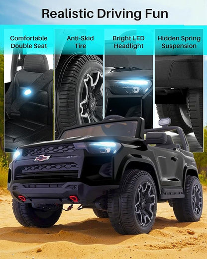 Joywhale 24V Ride on Truck 4WD Kids Electric Vehicle Licensed Chevorlet Ride on - Image 4