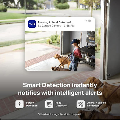 myQ Smart Garage Security Camera – 1080p HD Video, Night Vision, Motion - Image 8