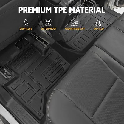 Floor Mats Set for 2024 2025 Toyota Land Cruiser Prado 5 Seats, Full Coverage - Image 3