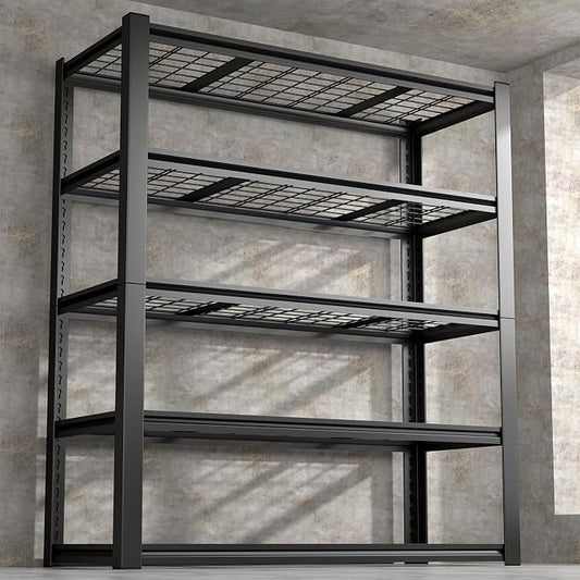 Garage Shelving, 5-Tier Metal Storage Shelves, Metal Shelves by IRONFFICE