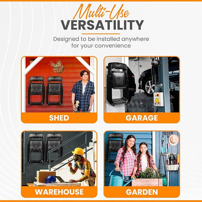 Heavy Duty Folding Chair & Tool Rack – Wall Mount Organizer - Image 5