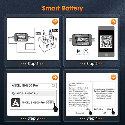 ANCEL BM300 Pro 6V 12V 24V Battery Monitor - Image 8