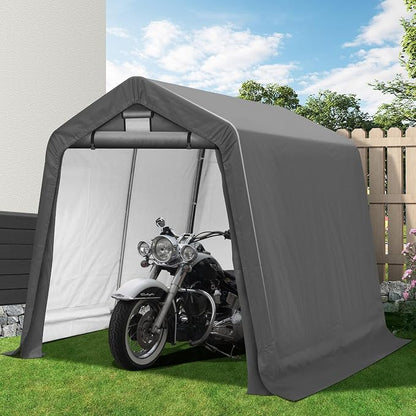 8x8Ft Ourdoor Storage Shed Shelter, Portable Shed Garage by Raysfung